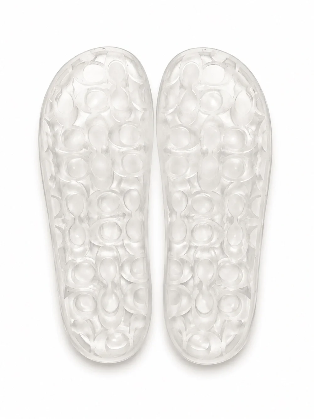 Coach Clear Jelly Slide Sandals - Transparent
